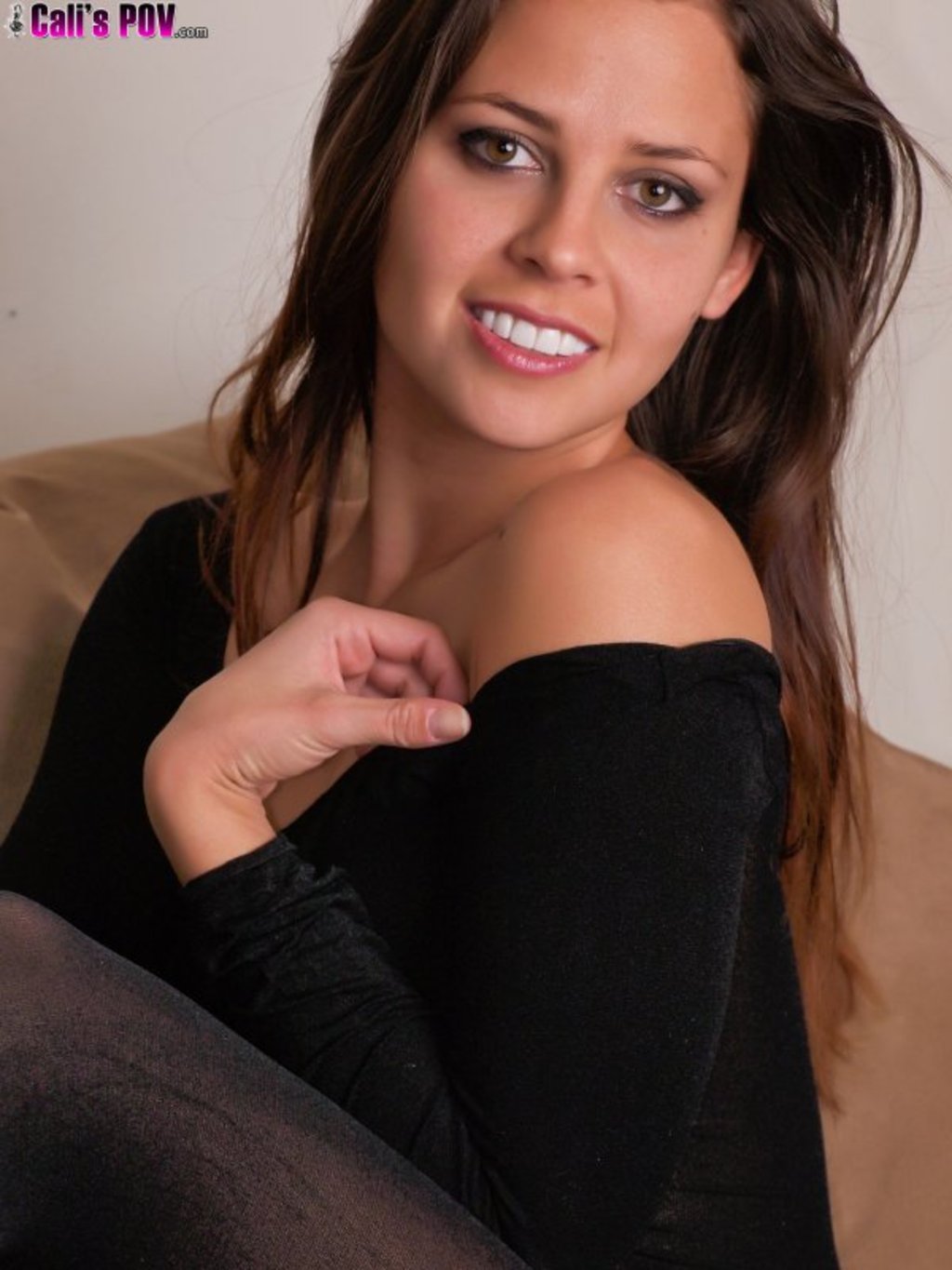 Cali Logan Black Bodystocking 01